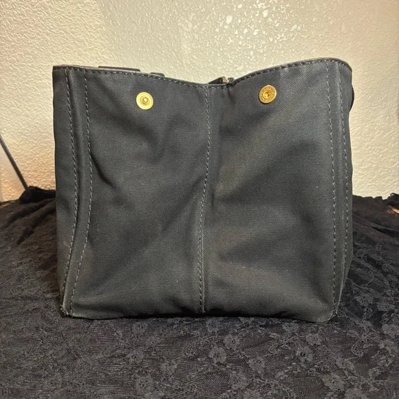 Prada Canapa Large GM Tote – Black Canvas Logo Bag - Picture 6 of 12